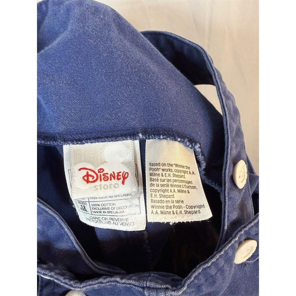 Disney Baby Winnie the Pooh & Tigger Blue Denim Overalls Snap Legs - Picture 12 of 14
